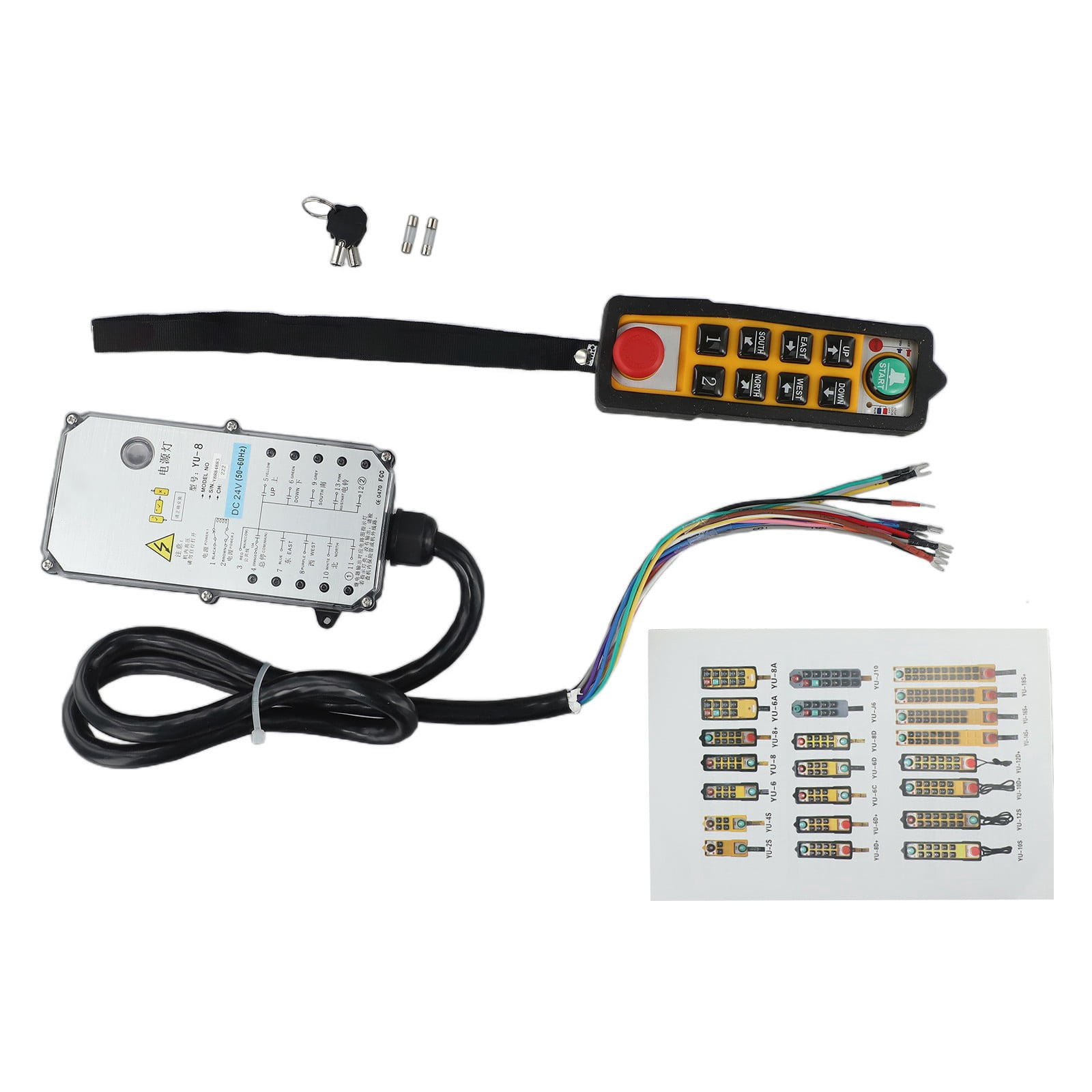 Yu-8 Waterproof Industrial Remotecontrol Electric Hoist Remotecontrol ...