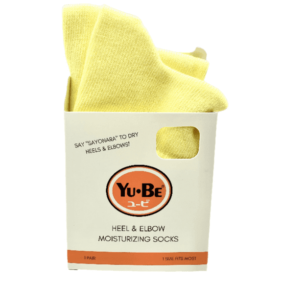 Yu Be Heel & Elbow Moisturizing Socks ( 1 pair)