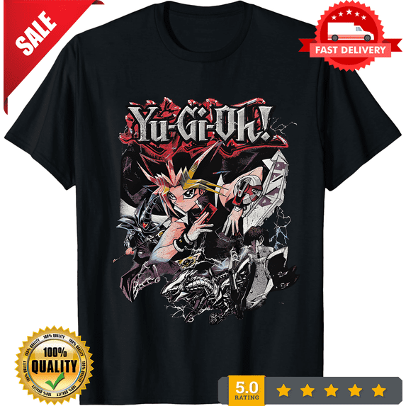 Yu-Gi-Oh! Anime Black Yu-Gi-Oh T-Shirt, LIMITED EDITION-TH62952