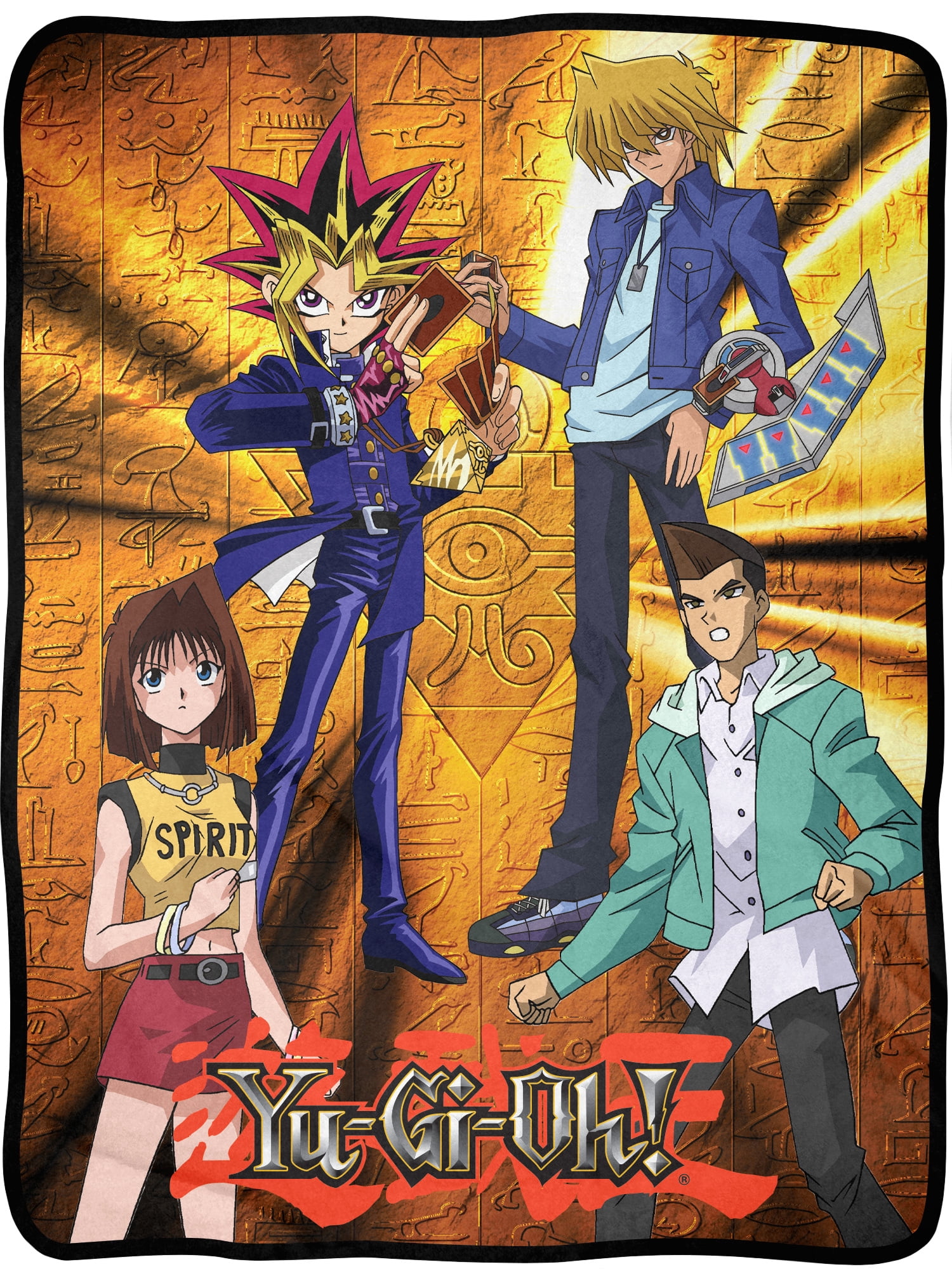 Yu-Gi-Oh! Anime Throw Blanket | Character Yami Joey Tea Tristan