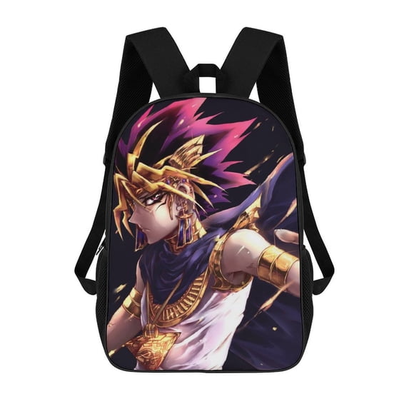 Yu-Gi-Oh Backpack Daypack Fashion School Bag Satchel Bookbag Multipurpose Laptop Travel Bag Adjustable Shoulders Rucksack