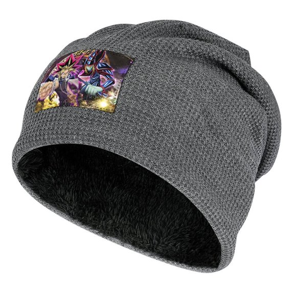 Yu-Gi-Oh Beanie Men Slouchy Knit Skull Cap Warm Stocking Hats Guys Women Winter Beanie Hat Cuffed Plain Hat