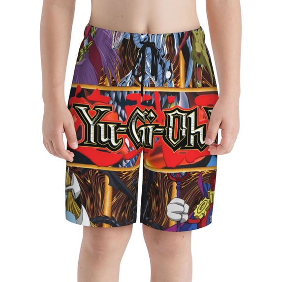 Yu-Gi-Oh Boy'S Swim Trunks Quick Dry Board Shorts Kids Beach Swim Shorts Bathing Suits Swimsuit