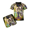 thumbnail image 1 of Yu-Gi-Oh Boys 2-Piece Swimsuit Set, Short Sleeve Rash Guard & Swim Trunks, 1 of 7