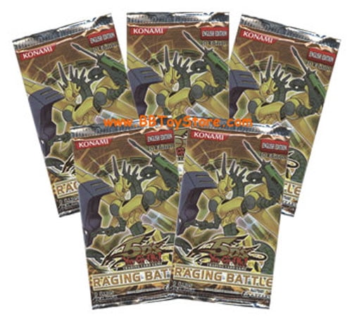 Yu-Gi-Oh Cards 5D's - Raging Battle - Booster Packs ( 5 Pack Lot ) -  Walmart Business Supplies