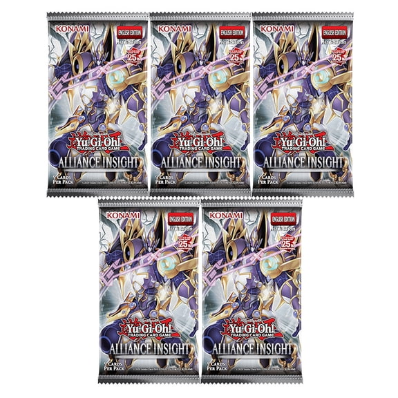 Yu-Gi-Oh Cards - Alliance Insight - BOOSTER PACKS [5 Pack Lot]