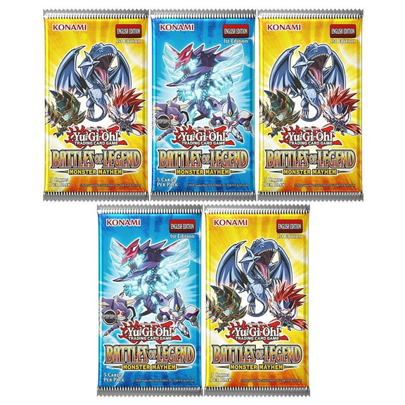 Yu-Gi-Oh Cards - Battles of Legend: Monster Mayhem [BLMM] - BOOSTER PACKS [5 Pack Lot]