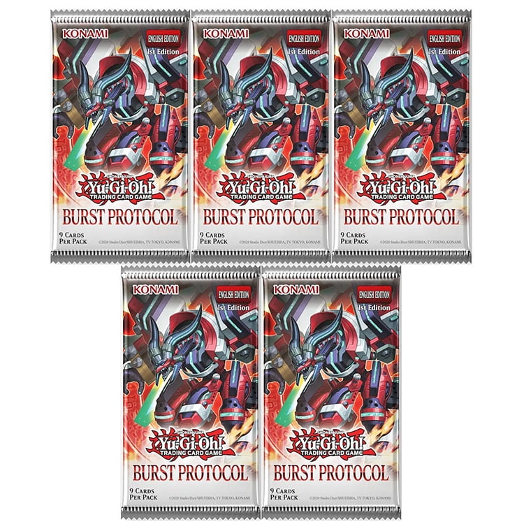 Yu-Gi-Oh Cards - Burst Protocol - BOOSTER PACKS [5 Pack Lot] - Walmart.com
