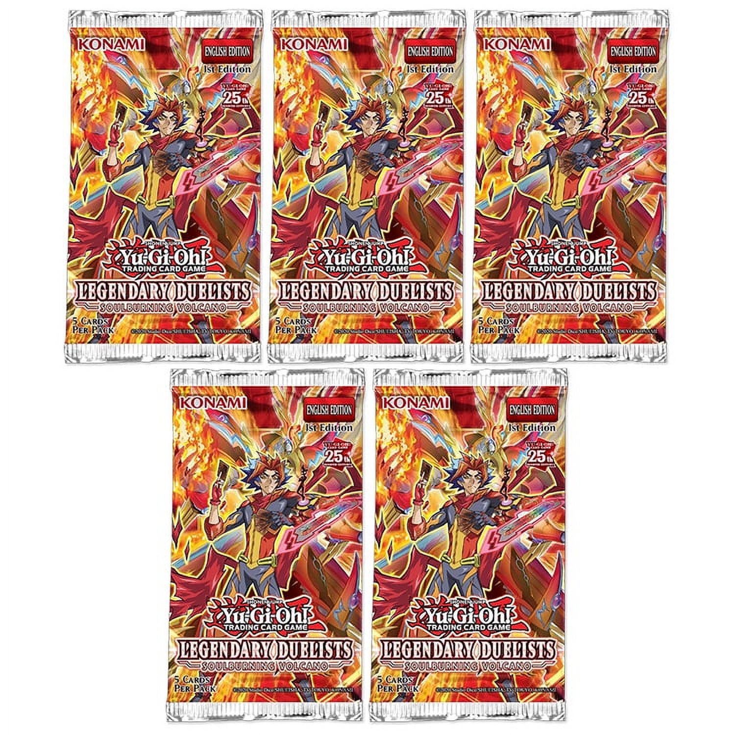 Yu-Gi-Oh Cards - Legendary Duelists: Soulburning Volcano - Booster PACKS (5  Pack Lot) - Walmart.com