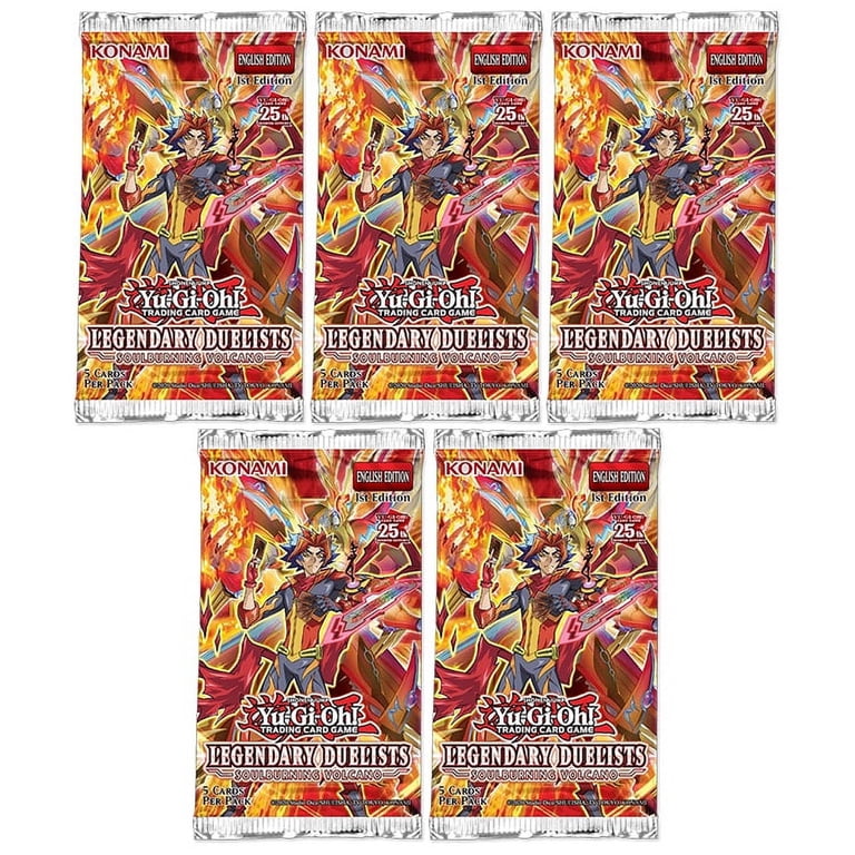 Yu-gi-oh Cards - Legendary Duelists: Soulburning Volcano - Booster Packs (5 Pack Lot) Yu-gi-oh Cards - Legendary Duelists: Soulburning Volcano - Booster Packs (5 Pack Lot)