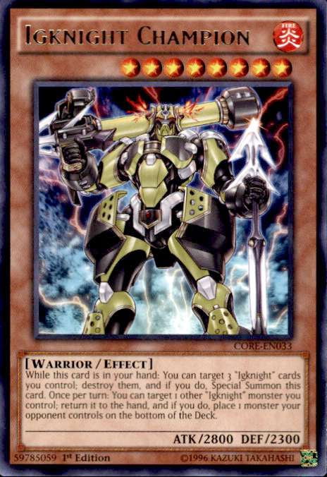 yugioh igknight cards Burst [CORE-EN073] Rare 8 Monster Type UPDATED Yu-Gi-Oh! Igknight Deck Profile