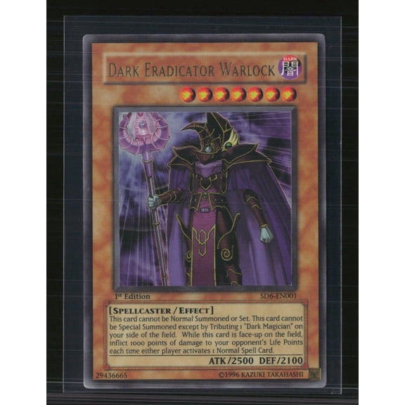 Yu-Gi-Oh! Dark Eradicator Warlock Ultra Rare 1st Edition SD6-EN001 Spellcaster's Judgment Card
