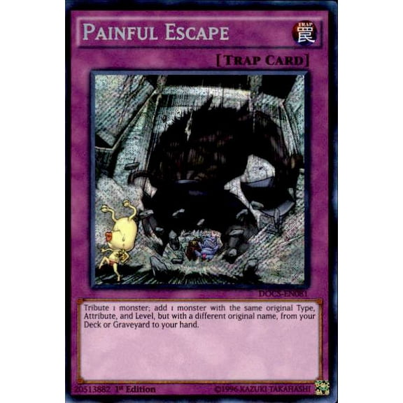 Yu-Gi-Oh Dimension of Chaos Single Card Secret Rare Painful Escape DOCS-EN081