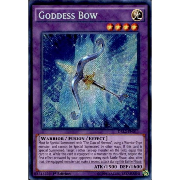Yu-Gi-Oh Dragons of Legend 2 Single Card Secret Rare Goddess Bow DRL2-EN011