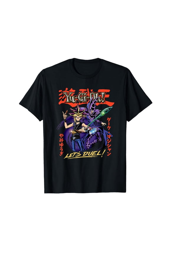 Yu-Gi-Oh! Duel Monsters Yugi and Dark Magician Duel Anime T-Shirt