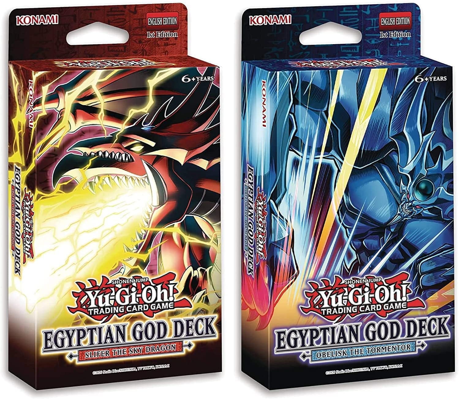 遊戯王　Egyptian God Deck(2種類セット) Yu-Gi-Oh Egyptian God Card Structure Decks - Slifer the Sky Dragon