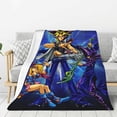 thumbnail image 1 of Yu-Gi-Oh Flannel Blanket Cozy Ultra-Soft Micro Throw Blanket For Bed Sofa Couch Car Office Camping Travel All Season Fleece Blanket 80"x60", 1 of 8