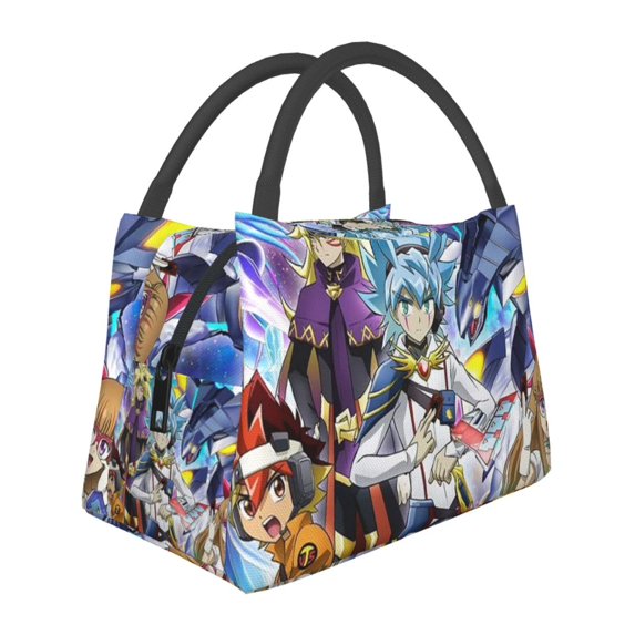 Yu-Gi-Oh! Go Rush Portable Lunch Bags Insulation Lunchbag Thermal Bento Bag Lunch Box Reusable Picnic Bag Snack Bag Ice Bag