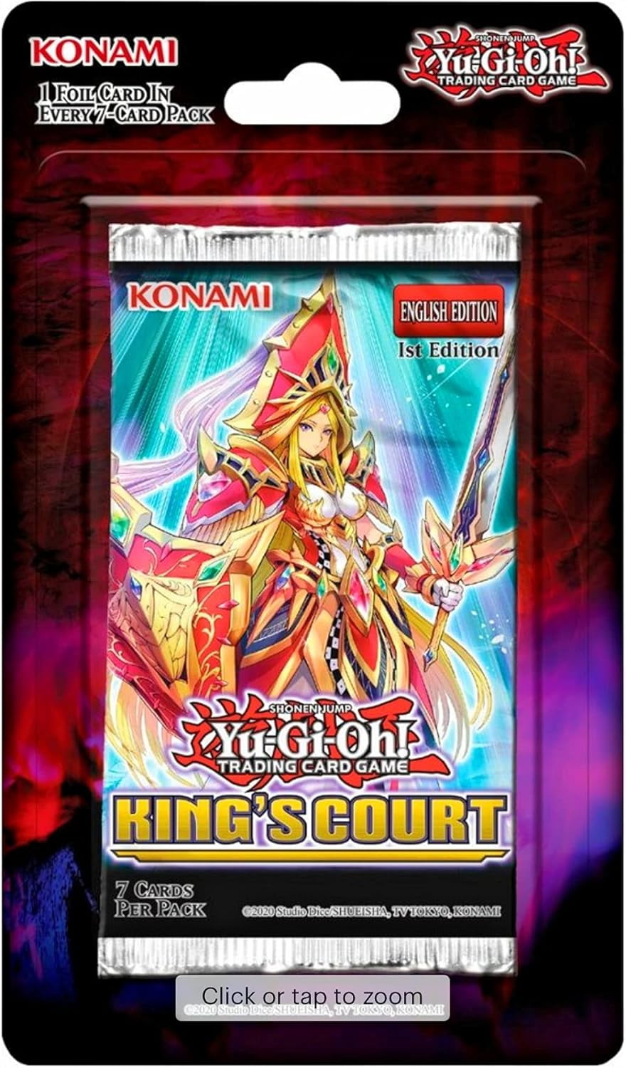 Yu-Gi-Oh! King's Court Booster Blister Booster Pack (7 Cards) - Walmart.com