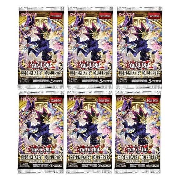 Yu-Gi-Oh! Legendary Duelist Magical Hero (1st Edition) Booster Pack Lot - 6 Packs