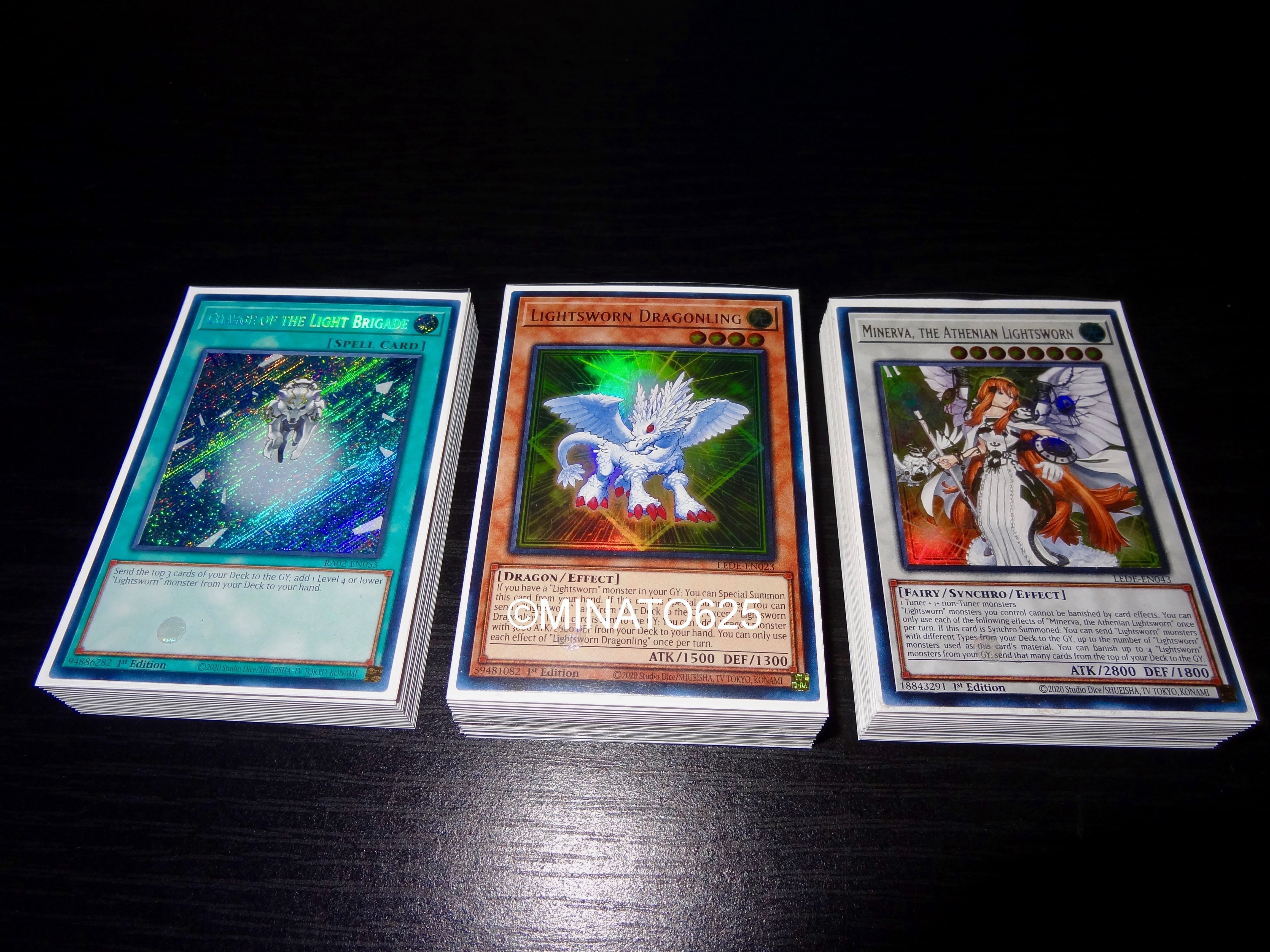 Budget Tournament Ready Lightsworn Deck 42 Cards Yu-Gi-Oh! Lightsworn Deck  - 42 Card Tournament Ready Budget Deck With Judgment Dragon Yugioh Number  Cards