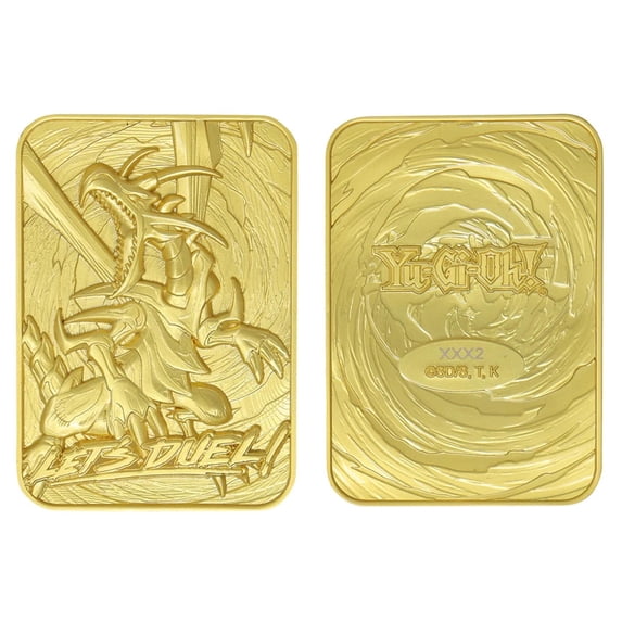 Yu-Gi-Oh 24 Karat Gold Plated Metal Card Limited Edition - Red-Eyes Black Dragon