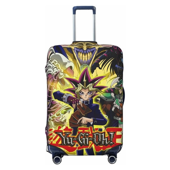 Yu-Gi-Oh Luggage Cover Washable Suitcase Covers Protector Anti-Scratch Travel Suitcase Cover