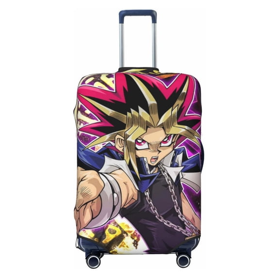 Yu-Gi-Oh Luggage Cover Washable Suitcase Covers Protector Anti-Scratch Travel Suitcase Cover