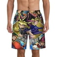 thumbnail image 1 of Yu-Gi-Oh Mens Swim Trunks Quick Dry Board Shorts with Mesh Lining Beach Shorts Swimwear Bathing Suits, 1 of 7