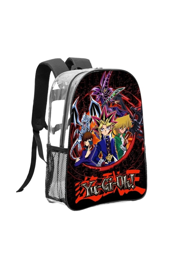 Yu Gi Oh! Pattern Transparent Backpack Lightweight And fashionable Showcasing Personality And Leading The Trend