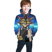Yu_Gi_Oh Poster Youth 3D Print Pullover Hoodies Hooded Seatshirts Sweater for Boys Girls