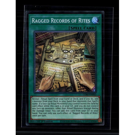 Yu-Gi-Oh! Ragged Records of Rites CORI-EN062 Chaos Origins SR 1st Edition Lightly Played