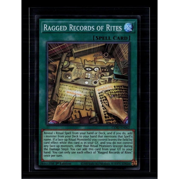 Yu-Gi-Oh! Ragged Records of Rites Chaos Origins SR CORI-EN062 1st Edition Lightly Played