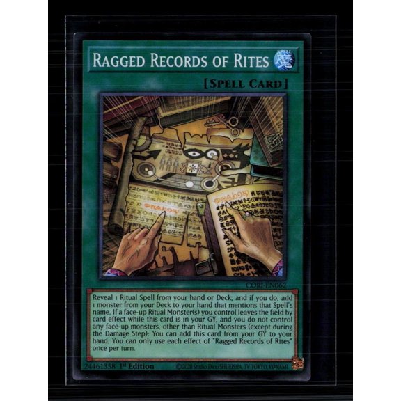 Yu-Gi-Oh! Ragged Records of Rites Cyberstorm Access SR CORI-EN062 1st Edition Lightly Played