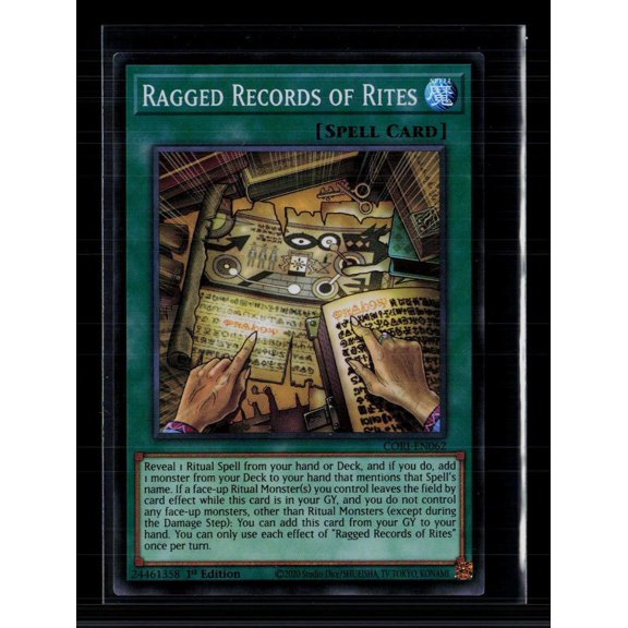 Yu-Gi-Oh! Ragged Records of Rites Cyberstorm Access SR CORI-EN062 1st Edition Lightly Played