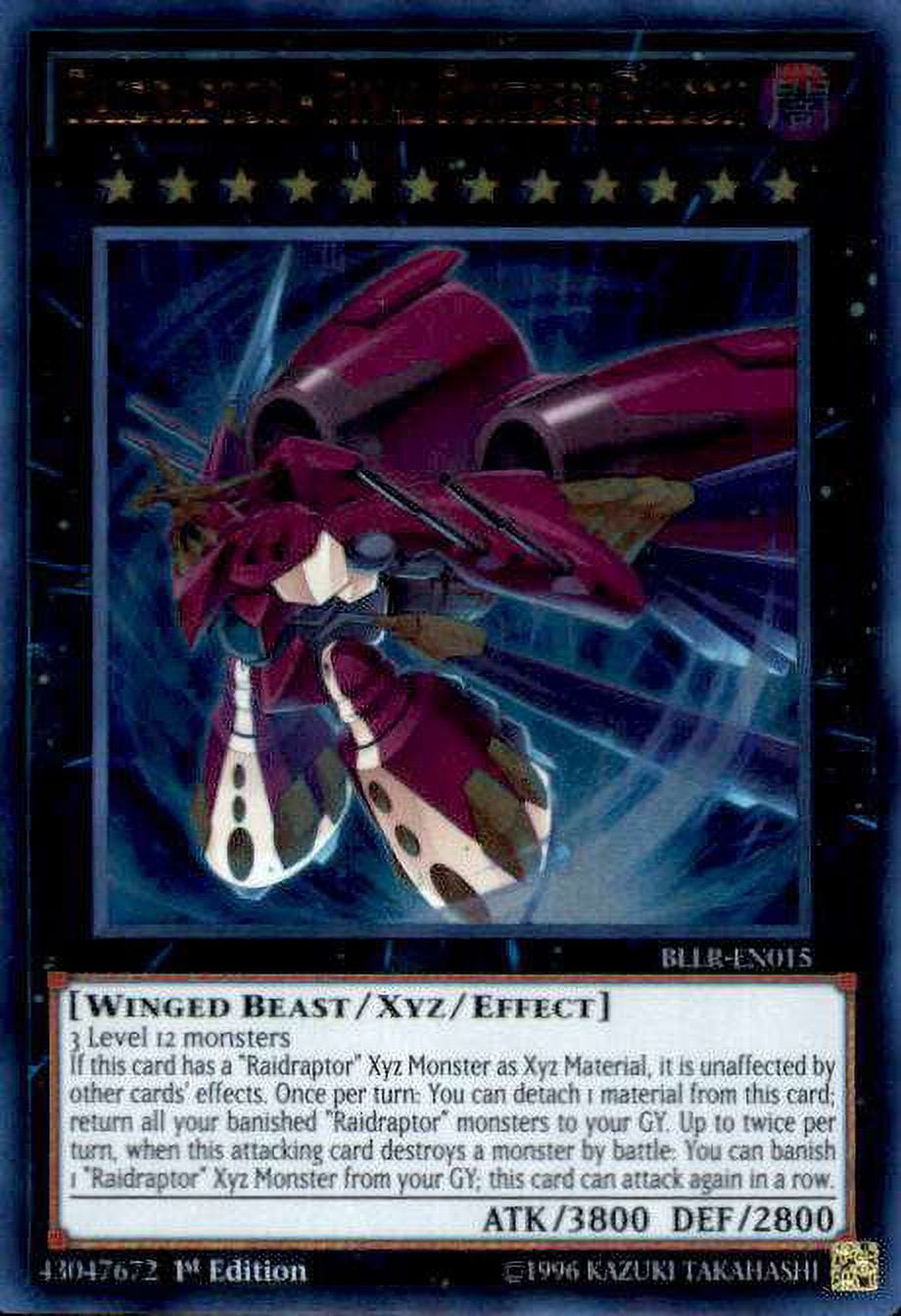 Yu-Gi-Oh! Karte „Raidraptor - Satellite Cannon Falcon“ – Ultra Rare, 1st Edition (BLLR-EN073)