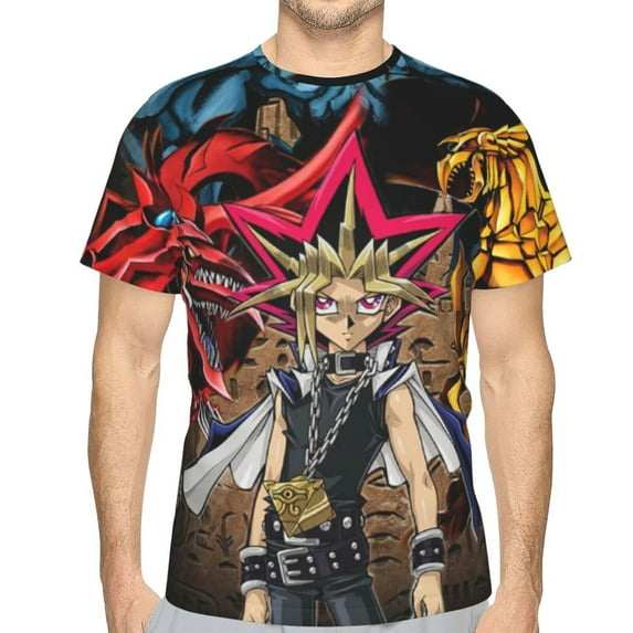 Yu-Gi-Oh Shirt 3d Printed T Shirt Crewneck Short Sleeve Top Tees For Mens