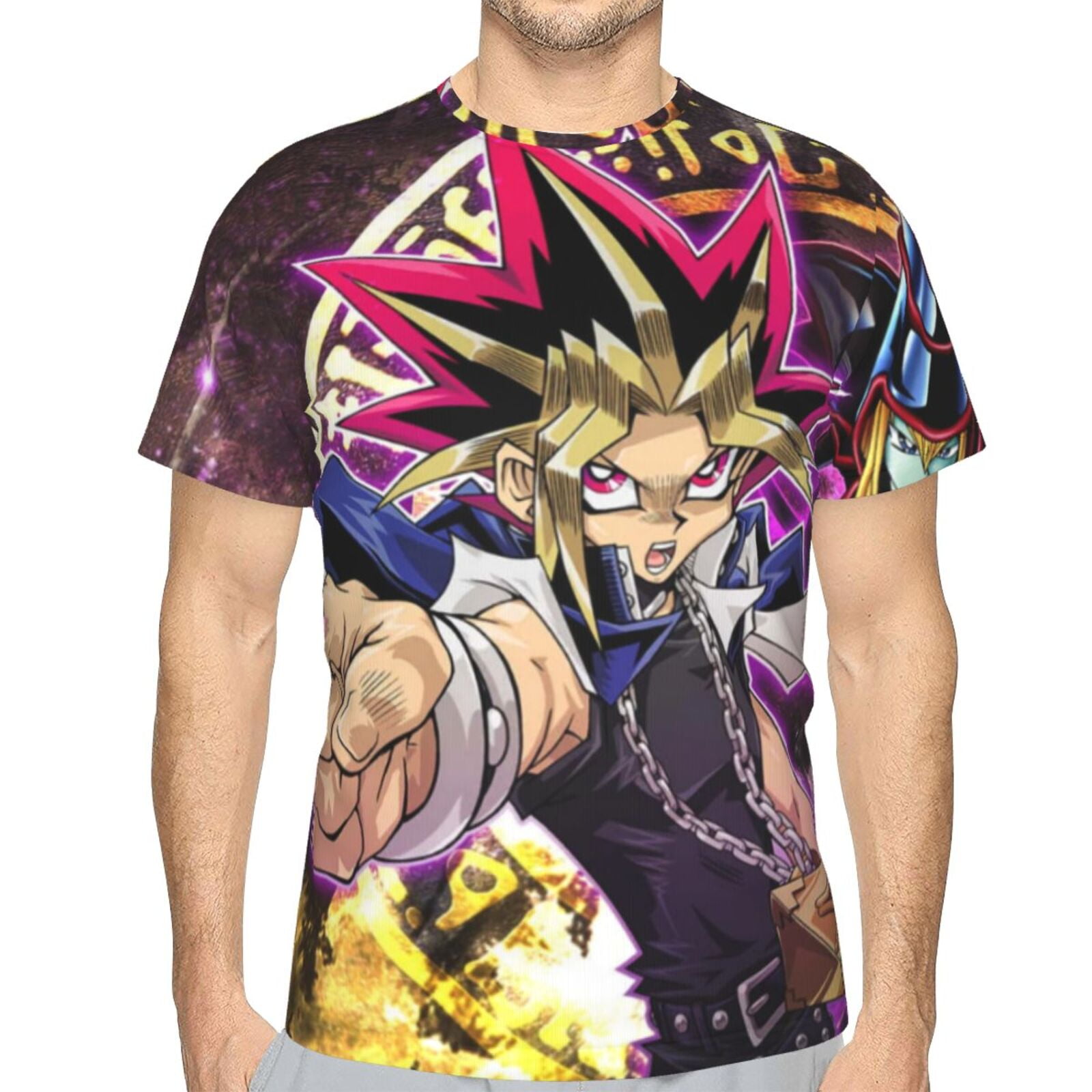 Yu-Gi-Oh Shirt 3d Printed T Shirt Crewneck Short Sleeve Top Tees For Mens -  Walmart.com