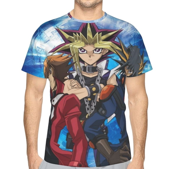 Yu-Gi-Oh Shirt 3d Printed T Shirt Crewneck Short Sleeve Top Tees For Mens