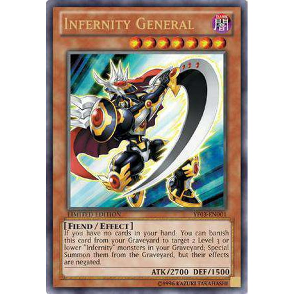 Yu-Gi-Oh Shonen Jump Single Card Ultra Rare Infernity General YF03-EN001