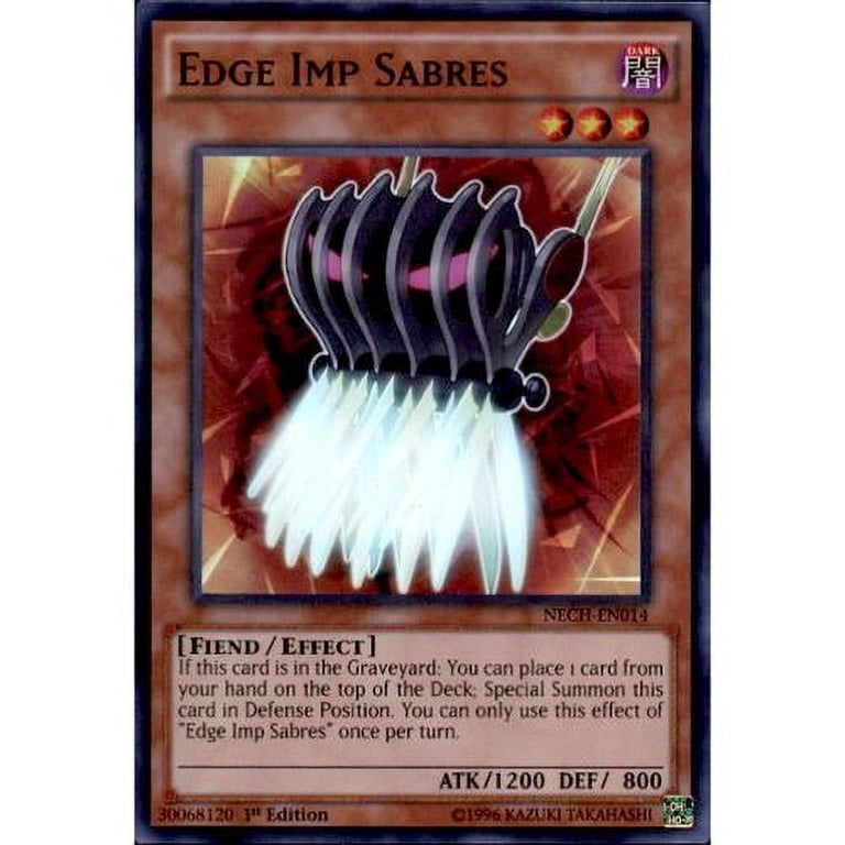 Yu-Gi-Oh The New Challengers Single Card Super Rare Edge Imp Sabres  NECH-EN014 - Walmart.com