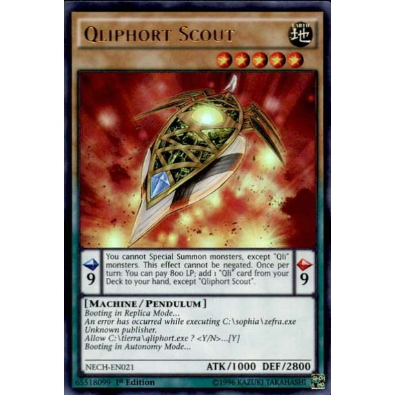 Yu-Gi-Oh The New Challengers Single Card Ultra Rare Qliphort Scout NECH-EN021