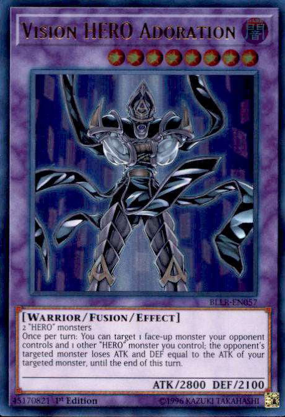 Yu-Gi-Oh Vision HERO Adoration BLLR-EN057 - Walmart.com