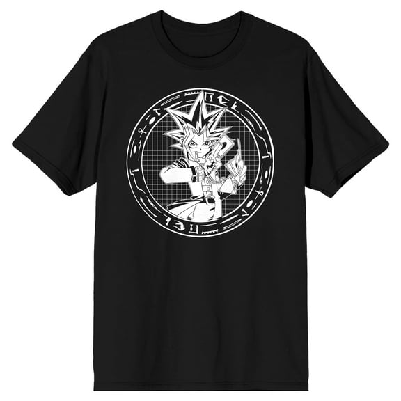 Yu-Gi-Oh! Yugioh Japanese Manga Men's Black T-Shirt Tee Shirt-Medium