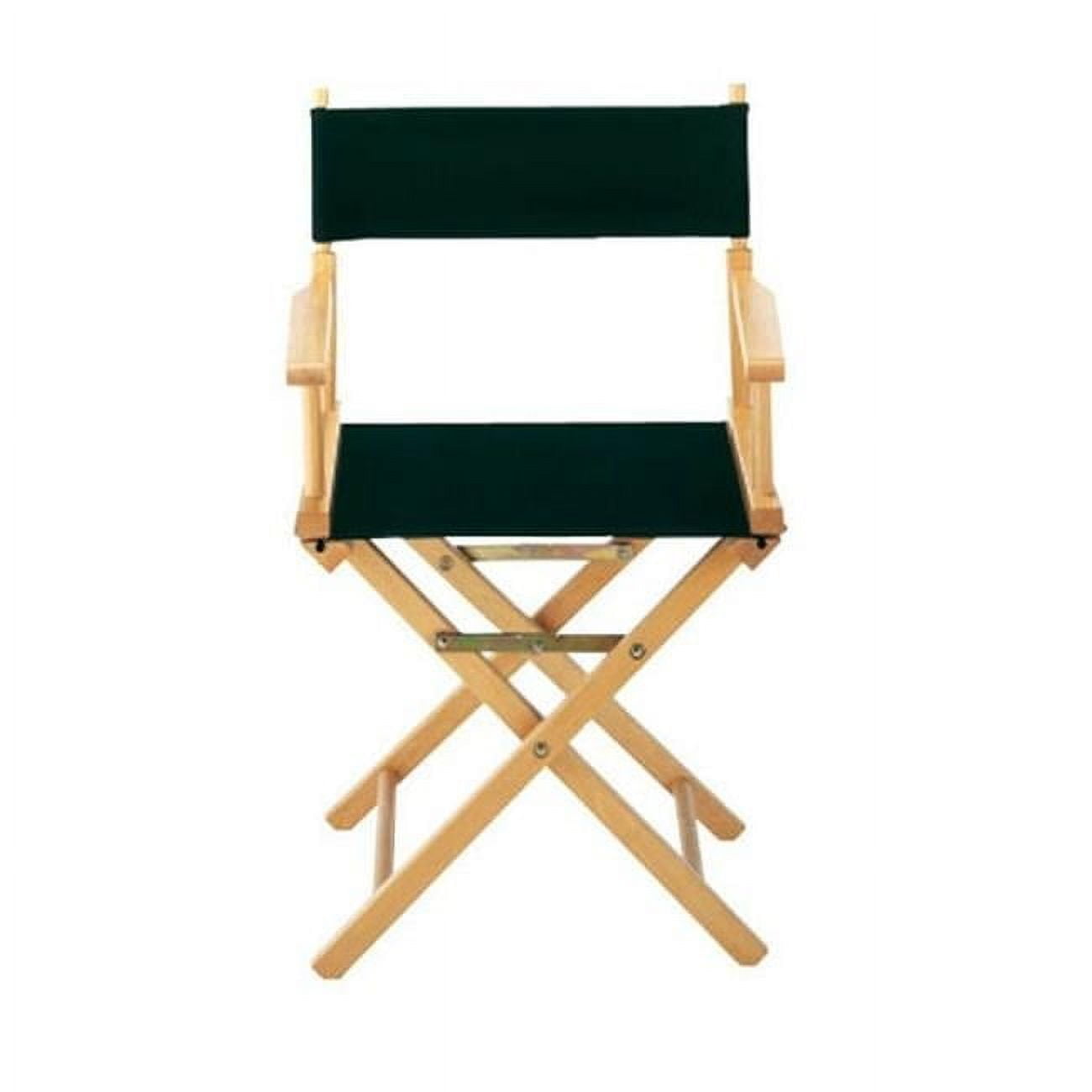 Black Cotton Canvas Director Chair with Wooden Frame