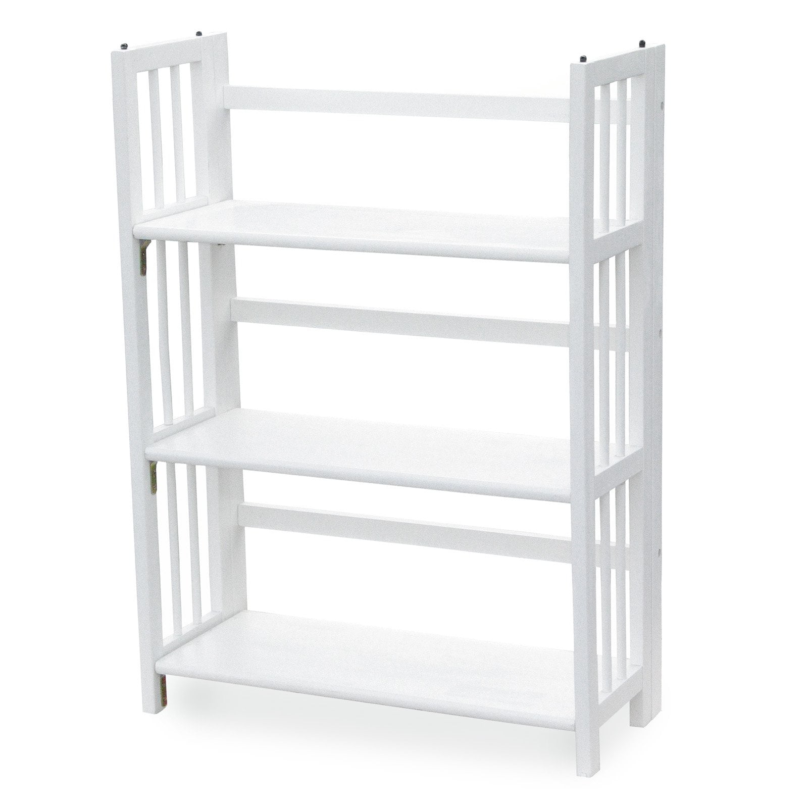 Yu Shan CO USA Ltd 330 21 3 Tier Folding Bookcase White Walmart
