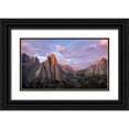thumbnail image 1 of Yu Wu, Irene 18x12 Black Ornate Wood Framed with Double Matting Museum Art Print Titled - The First Light, 1 of 4