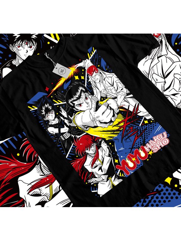 Yu Yu Hakusho T-shirt,Yusuke,Hiel,Kuwabara And Kurama Anime T-shirt All Size