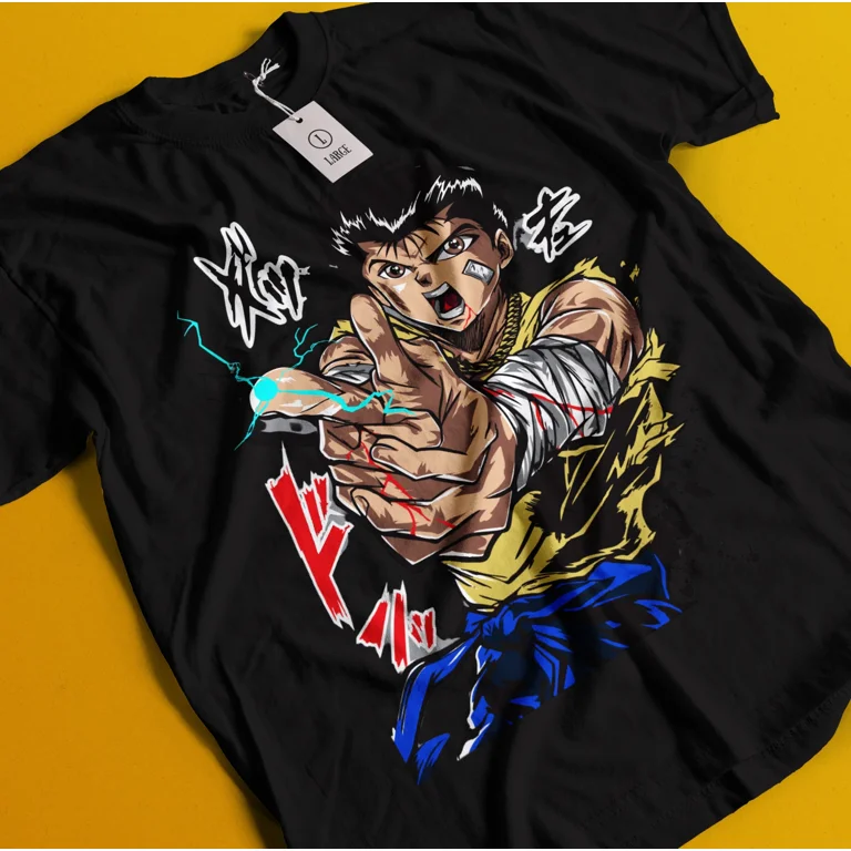 Yu Yu Hakusho T-shirt Yusuke Urameshi Tshirt Kuwabara Kurama Hiel