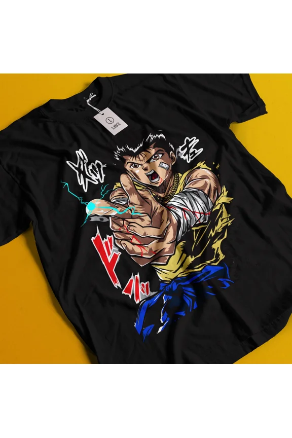 Yu Yu Hakusho T-shirt Yusuke Urameshi Tshirt Kuwabara Kurama Hiel Shirt Anime